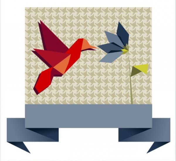 Origami-Hintergrundmaterial