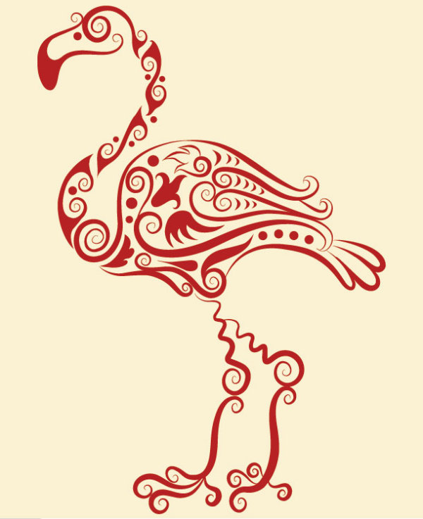 patrones de corte de papel de avestruz