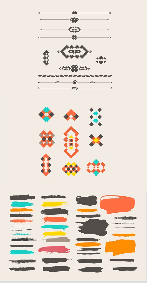 패턴 스타일 복고풍 페인트 테두리