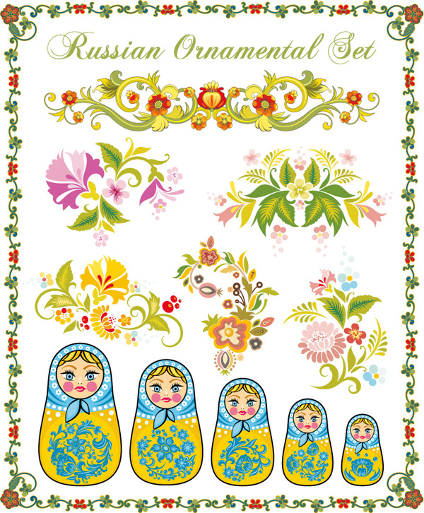 Pattern With Russia Doll