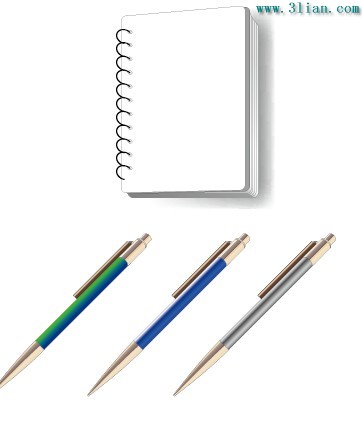 caneta e caderno