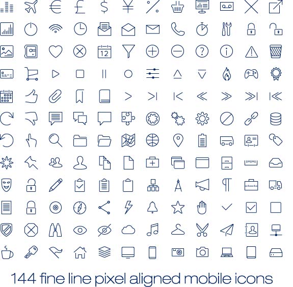 Telefon entsprechende Symbole