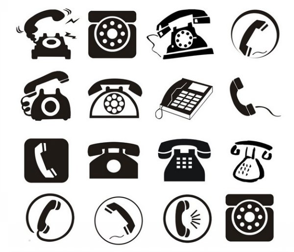 diseño de icono de teléfono