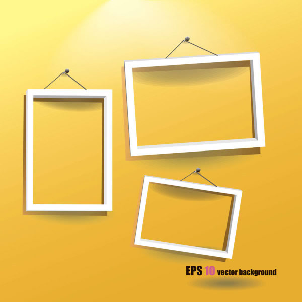 Picture Frame Yellow Background