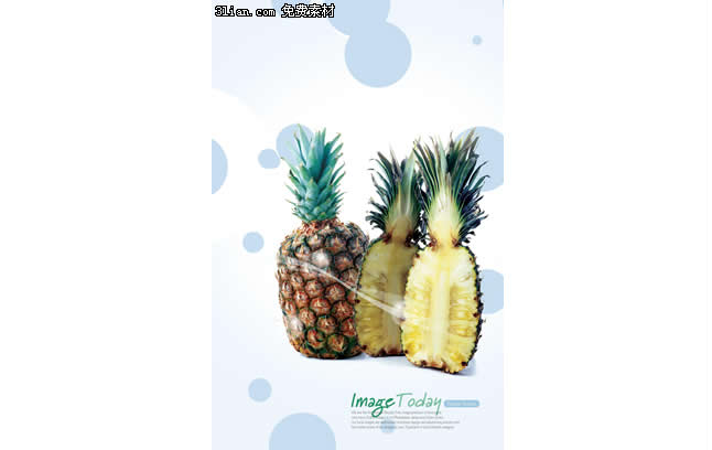 Pineapple Psd Layered Material