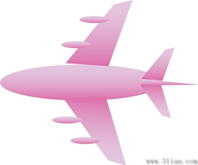Rosa Flugzeug