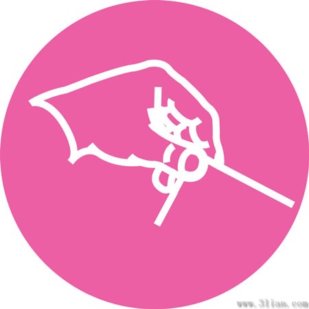 icone grafiche a sfondo rosa