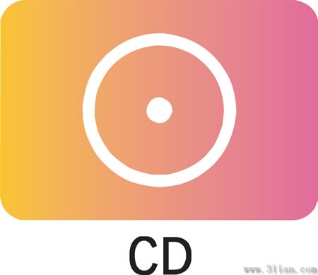 ピンクの cd アイコン素材