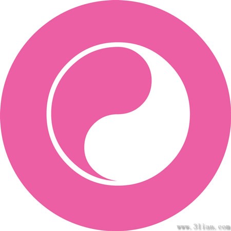 Pink chi logo ikon