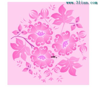 Pink Flower Leaf