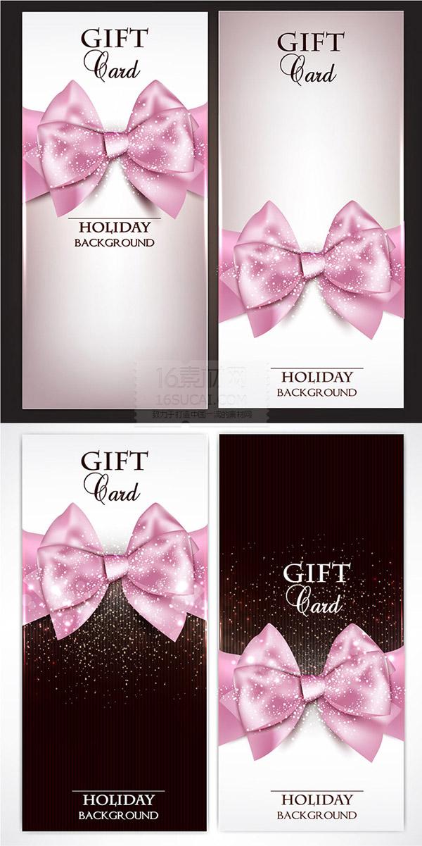 tarjetas de Navidad color rosa