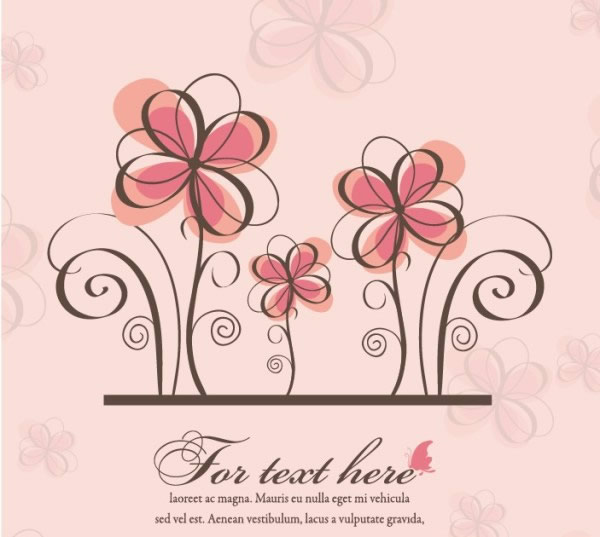 Fondo de flor romántica rosa