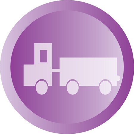 matériel icône camion rose