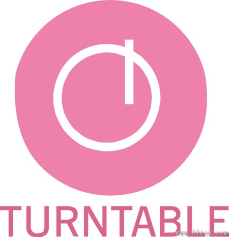 biểu tượng màu hồng turntable