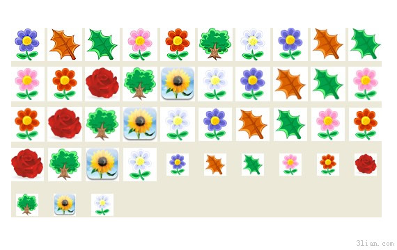 ícone de flores, plantas