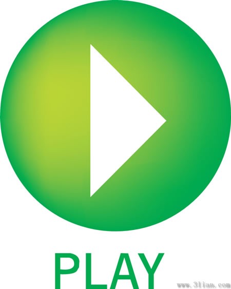 Play Green Icon Material