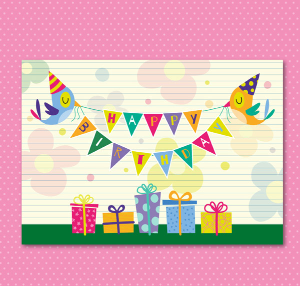 spielerische Geschenk Box Geburtstagskarten