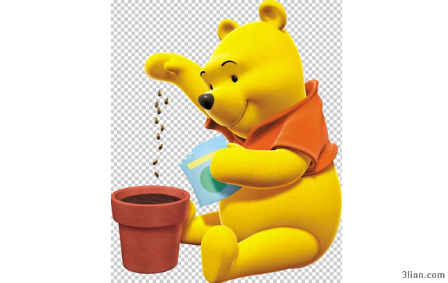 psd bear Pooh