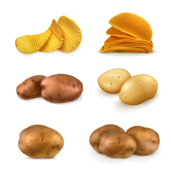 البطاطس ورقائق البطاطس