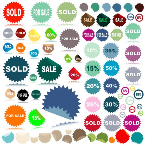 Promotional Price Round Labels