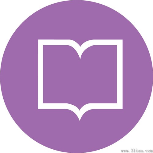icône livre violet