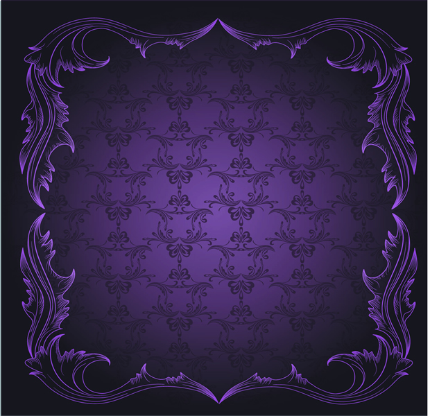 Purple Border Pattern