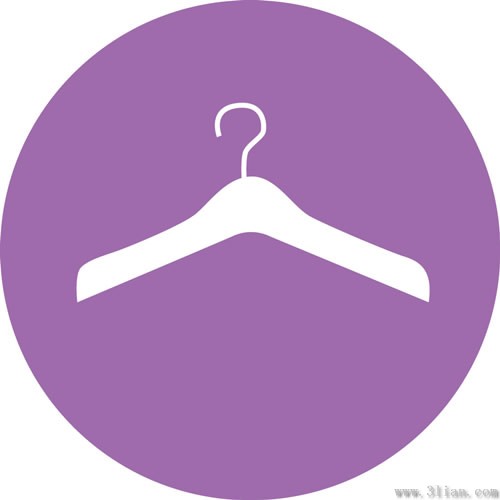 Purple Coat Hanger Icon