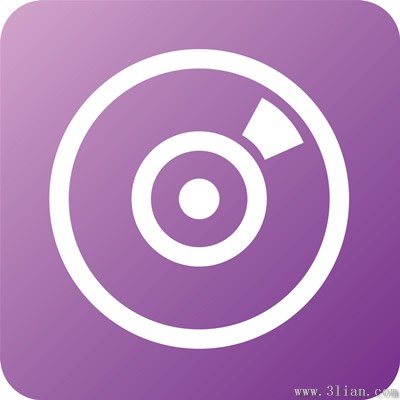ungu disk ikon