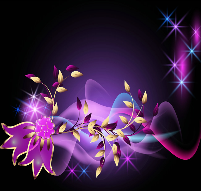 Purple Flower Dream Pattern