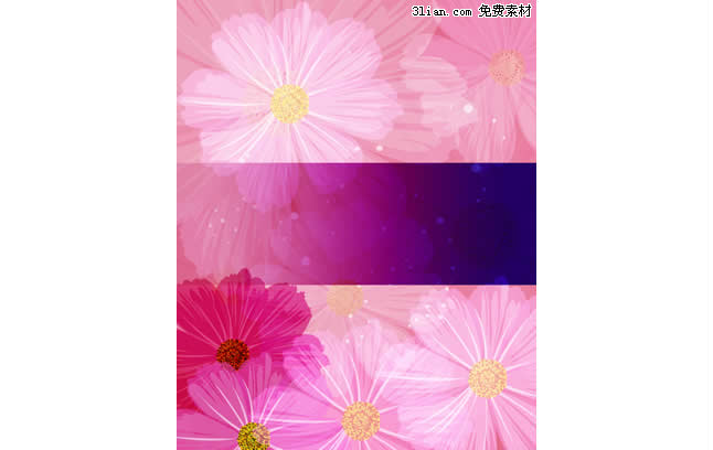 Purple Flower Psd Layered Material