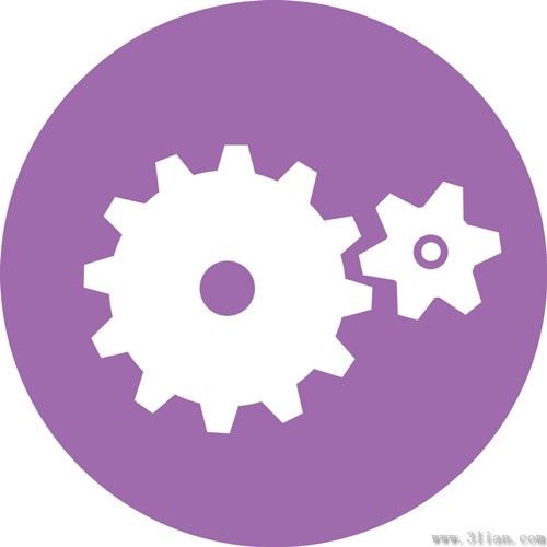 Purple Gear Icon