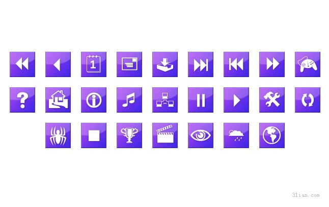 icône de gif pages violet