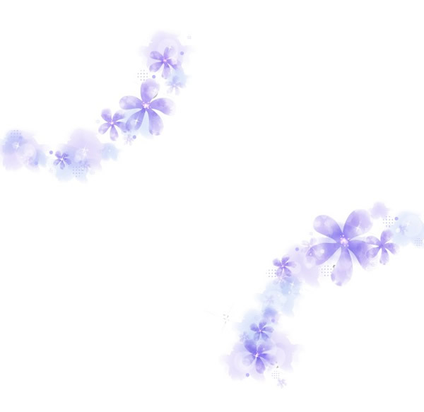 紫色的花瓣裝飾花邊