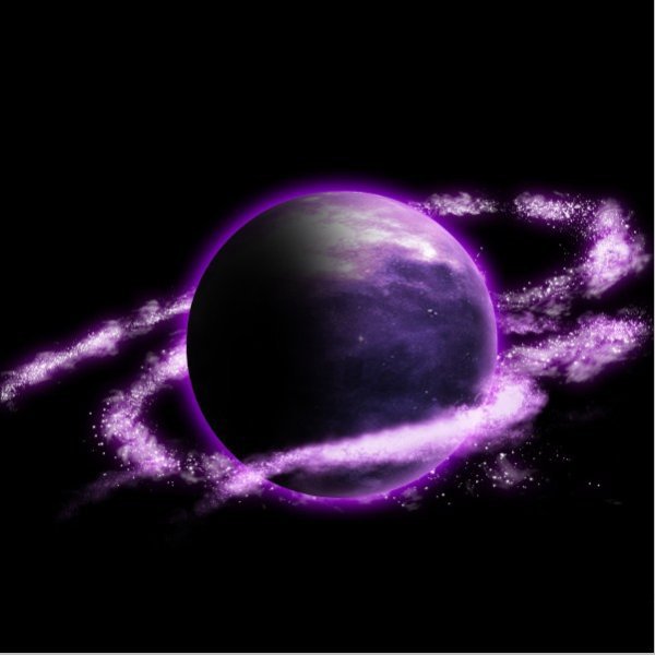 紫の惑星 hd psd 層状テンプレート