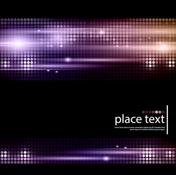 Purple Polka Dot Light Effect Background