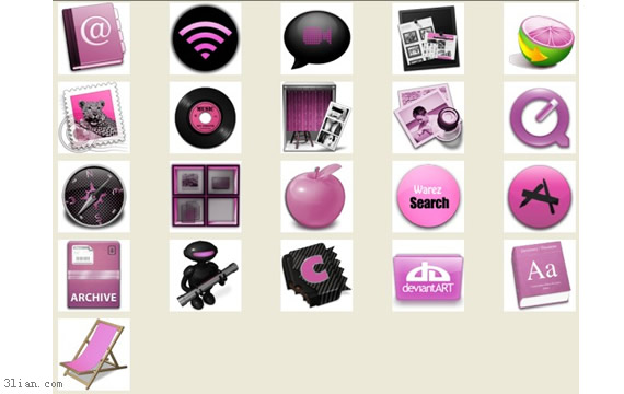 ícones do estilo roxo web png