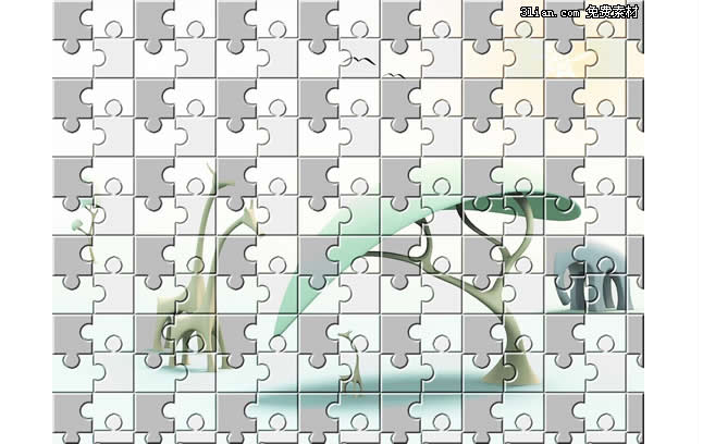 Puzzle Psd Material