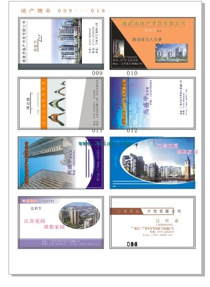 Real Estate Class Business Card Template