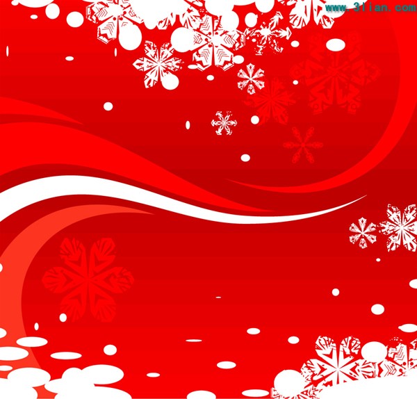 Red Christmas Background Material