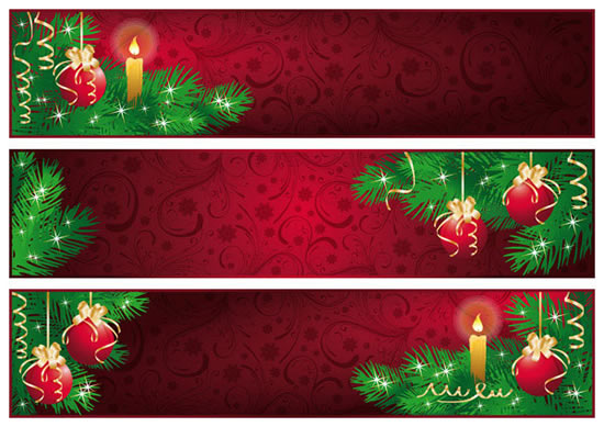 Red Christmas Banner