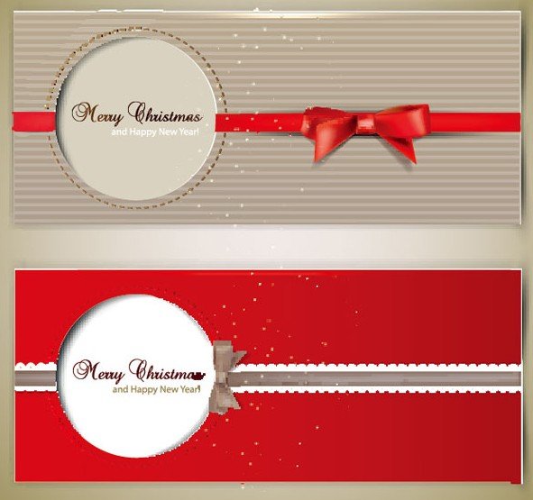 紅色聖誕賀卡設計