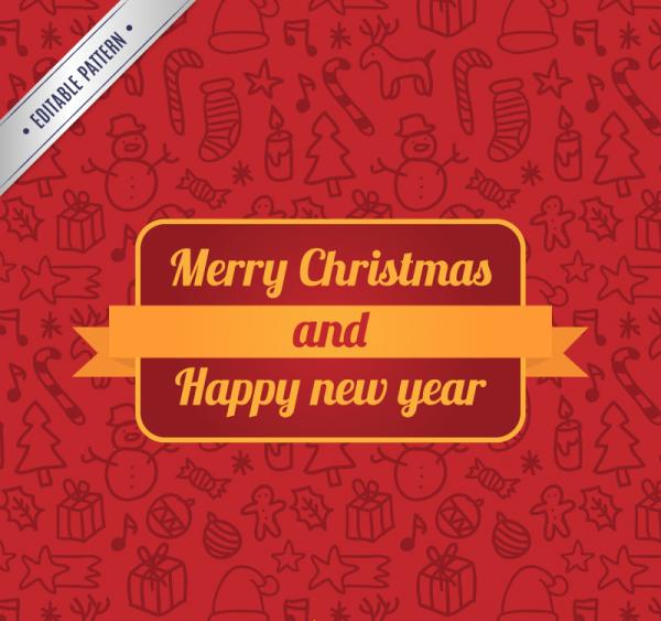 Red Christmas Seamless Backgrounds