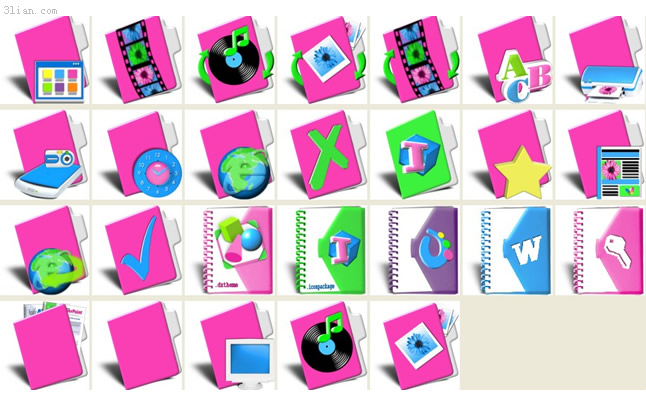 roter desktop-icons roter desktop-icons