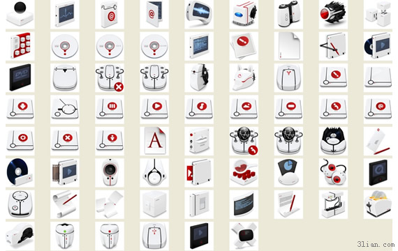 rosso bianco e nero icona desktop png