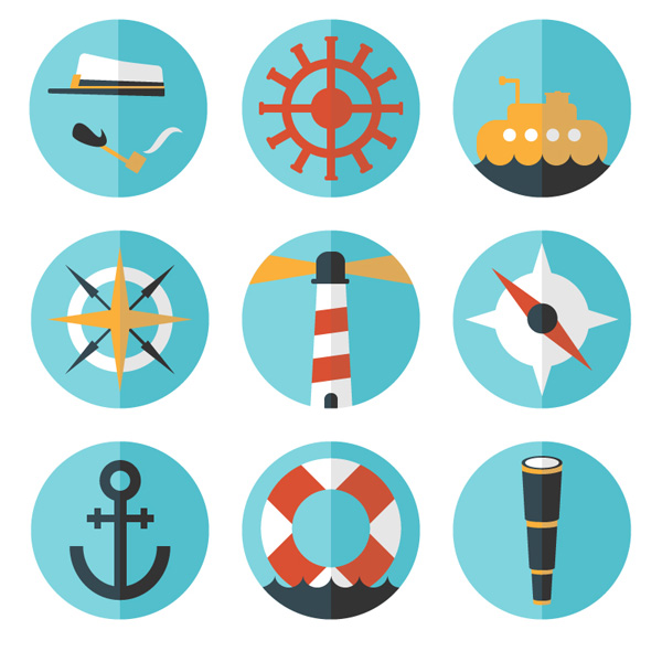 ícones de navegação refinada