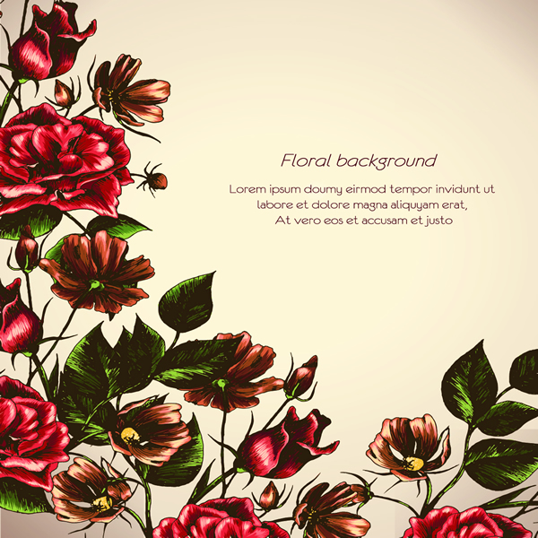 Retro Flower Background