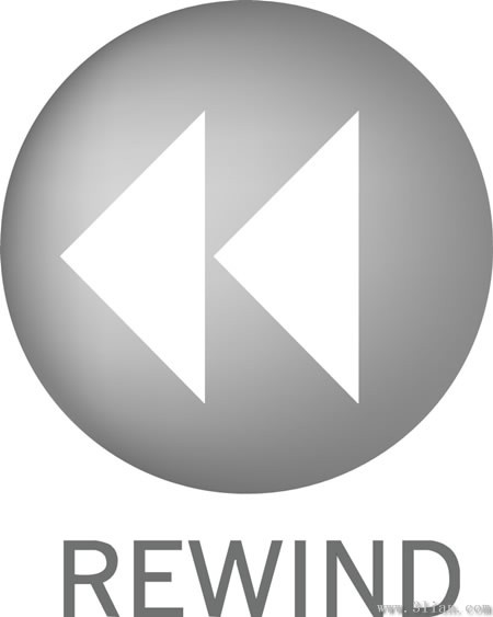 Rewind ikon bahan