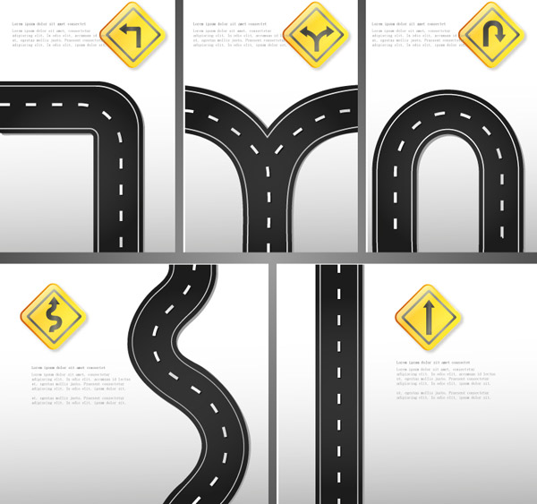 diseño de signo de carretera
