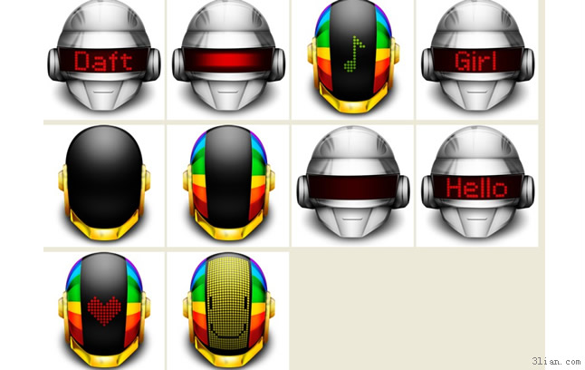 Roboter-Avatar PNG-icons