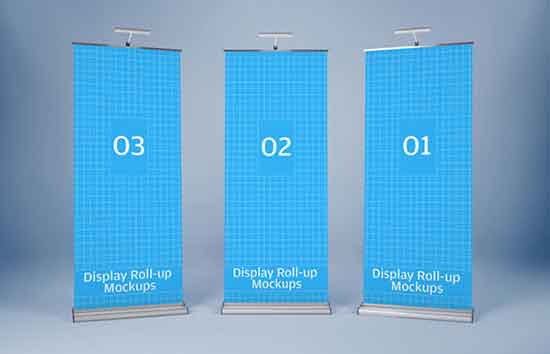 Roll-up Banner Display Design Psd Zeug